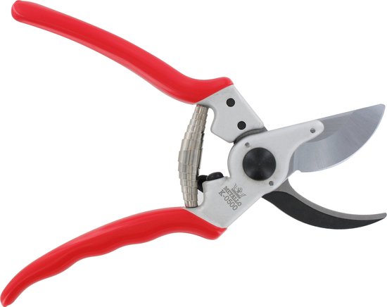Metallo Snoeischaar - Ergonomisch Ontwerp - Carbon Gehard Staal - 215 mm - Rood van Metallo