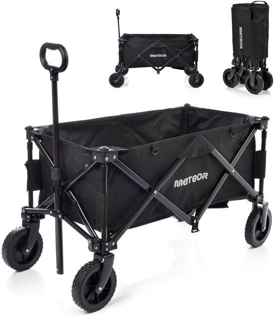 Meteor X-300 - Vouwtransportwagen - Zwart van Meteor