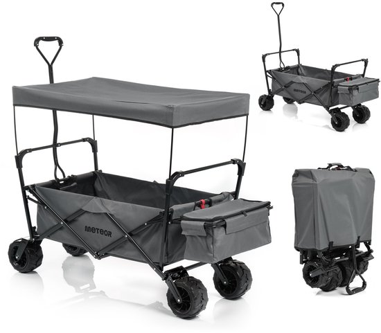 Meteor XR-100 - Transportwagen - grijs met luifel van Meteor