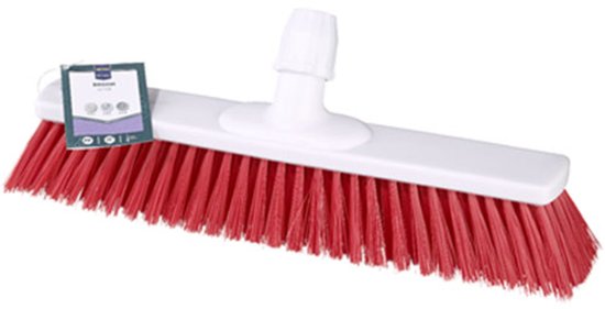METRO PROFESSIONAL HACCP bezem 40 cm rood van Merkloos	