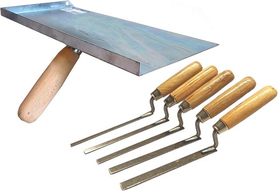 Metselgereedschap Set: Troffel en Vingertroffels voor Voegen en Reparatie van Merkloos	