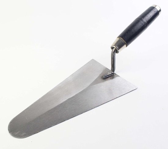Metseltroffel Hoek - Troffel Spaan - Precisiewerk Hoeken - Roestvrij Staal - 22.9 cm - Zilver