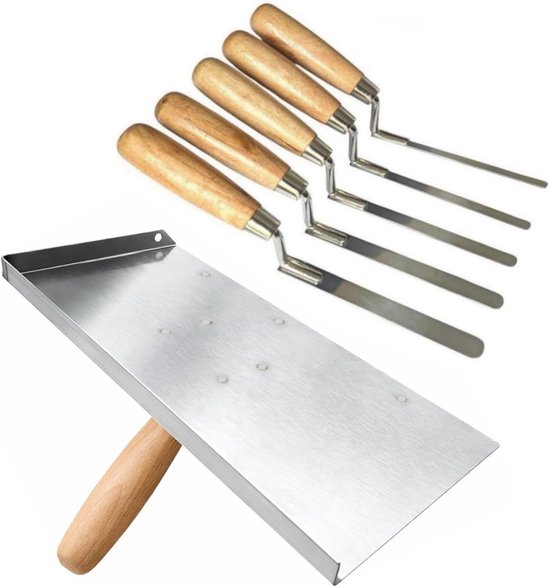 Metselwerk Gereedschap Set - Voeg Gereedschap - Precisie Reparatie - Roestvrij Staal - 5 Maten