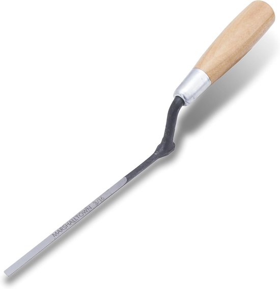 Metselwerkspaan met hardhouten handvat - koolstofstaal, 165x4 mm van Merkloos	