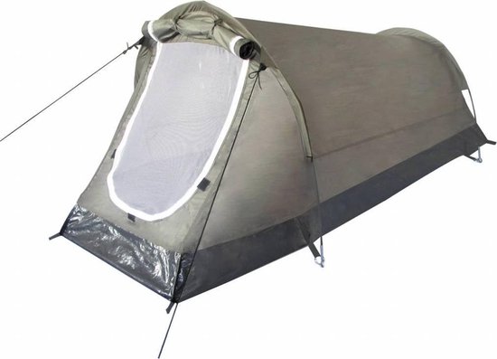 Mfh Tunneltent  220 X 130 X 100 Cm - Army/ Legergroen - 2 Persoons van MFH