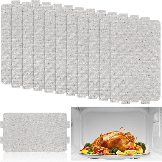 Mica Microondas - 10 stuks - 11,5 x 6,5 cm micapschijf voor magnetron - mica plaat - universele bladen - magnetron - waveguide cover - magnetron-micaps - reparatieaccessoires van Merkloos	