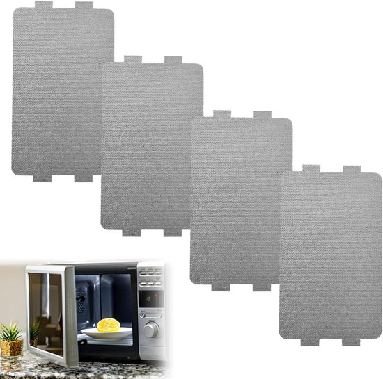 Mica plaat - golfgeleiderafdekking voor magnetrons - mica schijf - micapeerplaten - magnetronreparatie - reserveonderdeel 4 stuks van Merkloos	