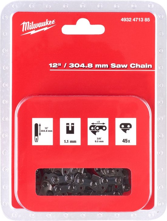 Milwaukee Ketting voor kettingzaag 3/8 x 304,8 x 1,1 - 4932471385 van Merkloos	