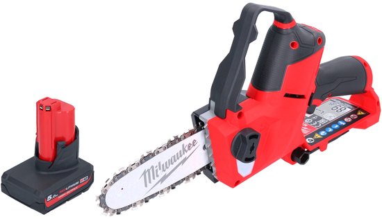 Milwaukee M12 FHS-501 accu takkenschaar 12 V 15 cm borstelloos + 1x accu 5,0 Ah - zonder oplader van Merkloos	