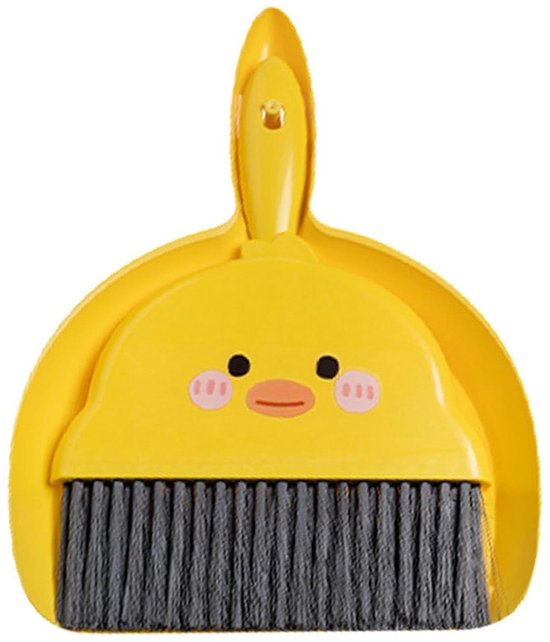 Mini bezem- en blikset, bezemset, mini-schoonmaakset voor kinderen, speelgoedcadeau voor het schoonmaken van bedden, geschikt voor het schoonmaken van het huis en rollenspellen