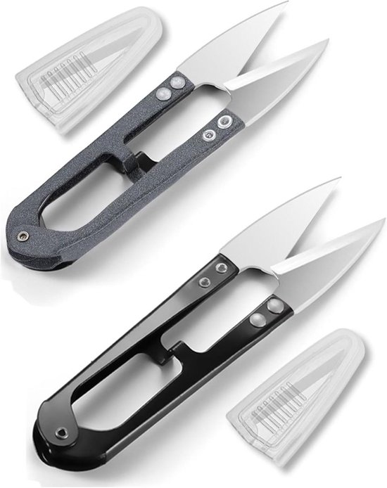 Mini Bonsai Scissors and Wire Shears Pack of 2 for Buttons Leaves Flowers Stitches Embroidery Knitting Crafts van Merkloos	