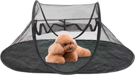 Mini Cat Play Tent Outdoor Pet Enclosure for Cat Dog with Breathable Mesh, Portable Spacious Space Cat Tent Indoor Foldable Cat Box Easy to Disassemble van Merkloos	