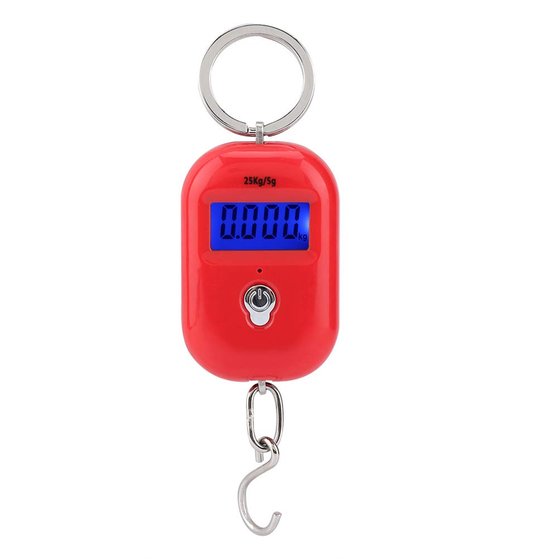Mini Electronic Scale, Digital Electronic Scale, Mini Pocket Keychain, Kitchen Scale, Weight Gauge, Measuring Tool with Hook 25kg/5g van Dr.meter