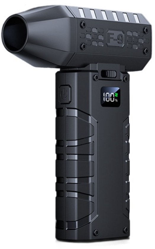 Mini high speed nieuwe USB gewelddadige turbo ventilator opvouwbaar draagbaar - zwart van Merkloos	