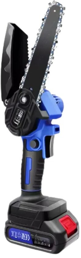Mini Kettingzaag 15 cm - Draadloze Elektrische Zaag - 1-Hand Bediening - Accu Kettingzaag Voor Hout, Boom Snoeien & Tuinonderhoud van Merkloos	