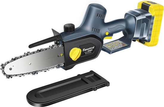 Mini-kettingzaag 20V met borstelloze motor en snel oplaadkabel - Lichtgewicht, krachtig en automatisch gesmeerd