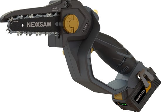 Mini Kettingzaag 7'' Nexxsaw® - Brushless - 18V - Excl. batterij en oplader - Met deze compacte kettingzaag zaag je snel en gemakkelijk takken en andere houtsoorten - Ultra van MINI