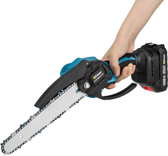 Mini Kettingzaag - Kettingzaag - Takkenzaag - Elektrische Takkenzaag - Elektrische Kettingzaag - 2x Accu - 7500Mah - 3000W van Merkloos	