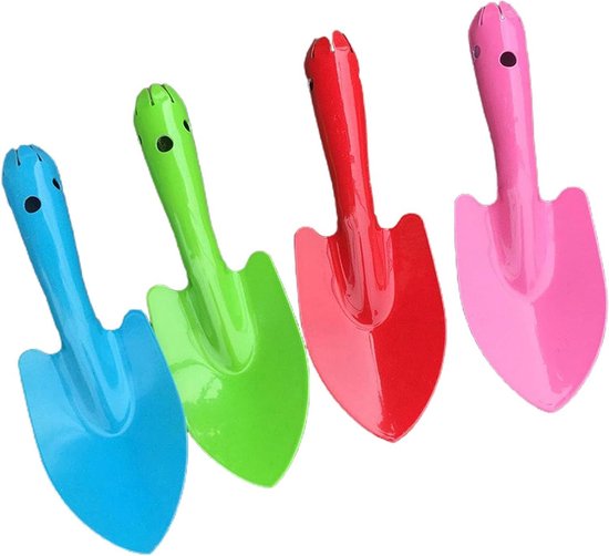 Mini Kleurrijke Metalen Handschep Troffel Set Tuinschep Tuingereedschap - Kinderen Metalen Schoppen Strand Grond Planten Graven Verplanten(Kleurrijk) van Merkloos	