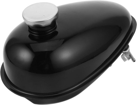 Mini Motorfiets Benzinetank - Brandstoftank Fiets - Vervangen Oude Tank - Ijzeren Constructie - 3 Liter - Zwart
