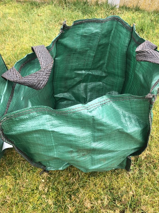 MINI ! tuinafvalzak 90 liter- onkruidzakken - bladzakken - tuinafval - groenafval zak - gebruik voor tuinonderhoud - puin zak - tuin tas - groenafvalzak - snoeiafval zak - zeer stevig van MINI