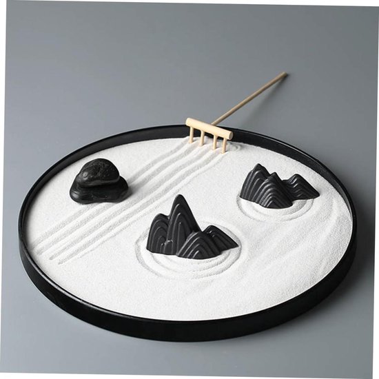 Mini Tuingereedschapset - Zen Tuin Harken - Zand Vormgeven - Japanse Stijl - 18 cm - Niet gespecificeerd