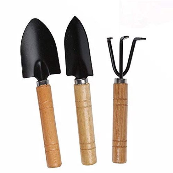 Mini Tuingereedschapsset - 3-delige Set met Antislip Handvat voor Bonsai en Planten van Merkloos	
