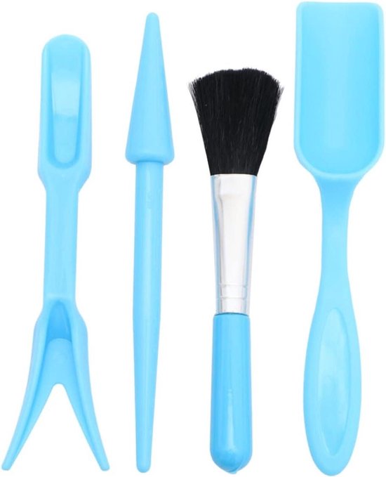 Mini Tuinset - Plantgereedschap Set - Planten Verzorgen - Ergonomisch Ontwerp - 16 cm - Blauw