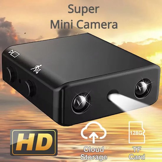 Mini Verborgen Camera met WiFi – Full HD 1080P Nachtzicht Beveiligingscamera met IR-CUT | Draadloze Spycam, Bewegingsdetectie, IP Camera en Videorecorder voor Thuis en Kantoor van Merkloos