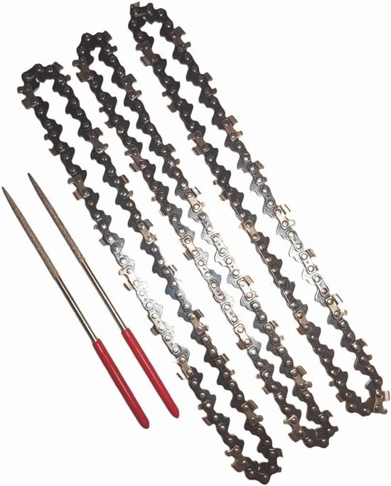 Mini zaagkettingen - Kettingzaag onderdelen - Boom snoeien - Duurzaam staal - 6 inch 3 stuks - Metaal