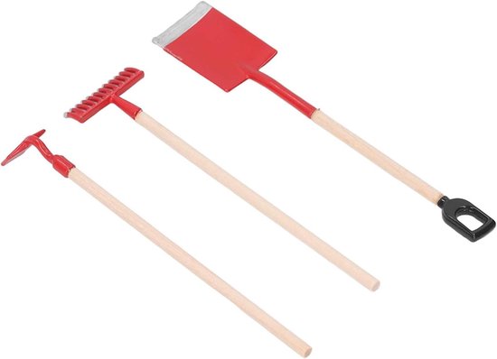 Miniatuur Tuingereedschap - Poppenhuis Set - Decoratie Project - Schaal 1:12 - 3 Stuks - Niet gespecificeerd