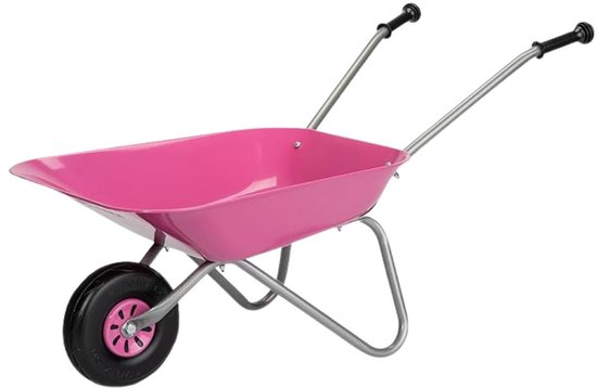 MIRA®Kruiwagen Kind - Kruiwagen Speelgoed - Tuingereedschap Kind - Roze - 50cm x 13cm x 38cm van Merkloos	