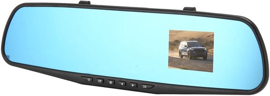 Mirror Dash Cam for Cars, 2.4 Inch Rearview Mirror 1080P Dual Cameras Front and Rear, Super Night Vision, Parking Aid, G-Sensor, 24 Hours Parking Monitor, van Merkloos	