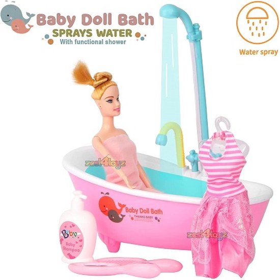 MJN - Speelgoed Pop - Badkamer Set - Functionele Douche van KidKraft