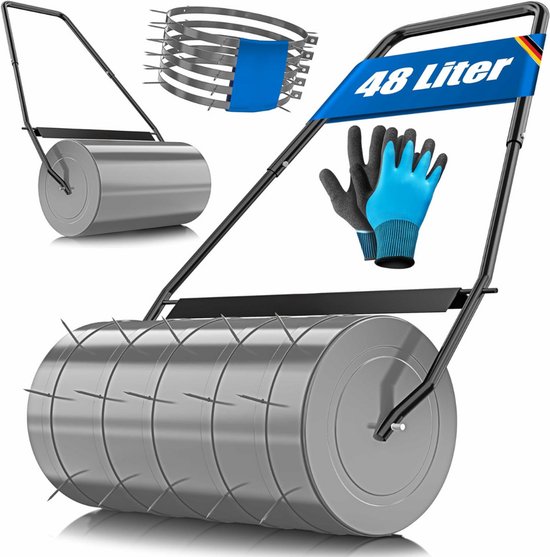 MKSS® Prikrol - Gazonbeluchter - Gras Beluchten - Gazon Beluchter - Antraciet van MKSS