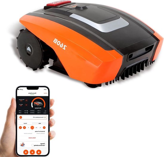 MKSS® Robotmaaier - Grasmaaier Elektrisch - Kantenmaaier - Robot Grasmaaiers - Oranje met Zwart