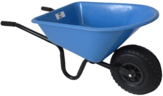 MM Eurotool Kinderkruiwagen Metaal met Kunststof Bak - Blauw van MM Eurotool