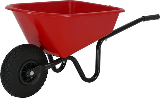 MM Eurotool Kinderkruiwagen Metaal met Kunststof Bak - Rood van MM Eurotool