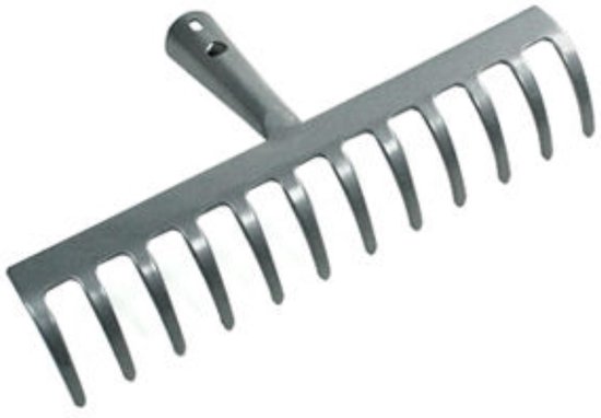 MM Eurotool Tuinhark 12 Tanden - Verzinkt Staal - 29,5 cm - Zonder Steel
