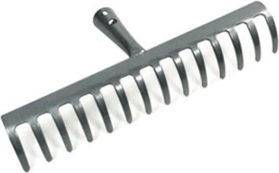 MM Eurotool Tuinhark - 14 Tanden - Verzinkt Staal - 34,5 cm - Zonder Steel