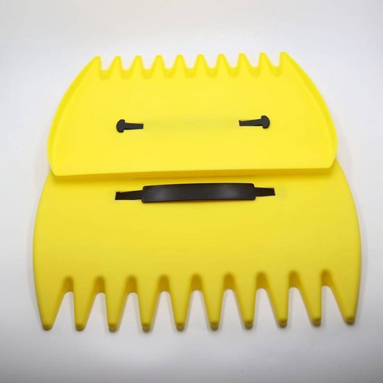 Mmgoqqt 1-Stuk - Bladgrijper Tuingereedschap - Handmatige Bladverzamelaar Met Lichtgewicht Design - Gele Bladhark Bladopvangtool - Voor Tuinieren En Bladopruiming van Merkloos	