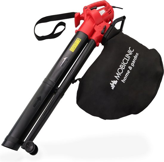 Mobiclinic® Mobiclean - Bladblazer - Stofzuiger - Bladvergruizer - 3000W - 6 Snelheden - 3 in 1 - Lichtgewicht - 35L - Snelheid van het blazen 270 km/u - Voor de tuin - 220V - Schouderband van Merkloos	