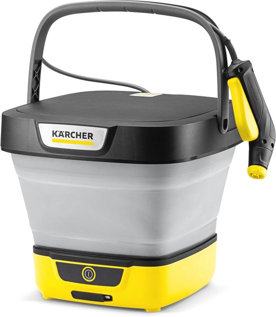 Mobiele outdoor cleaner met opvouwbare watertank en lithium-ion batterij van Merkloos	