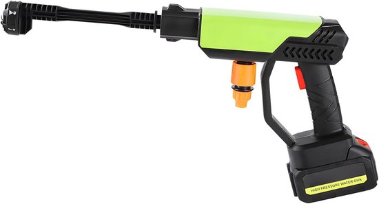 Mobiele Waterreiniger - Draagbare Hogedrukreiniger - Auto en Buiten Reinigen - 7 Sproei Modi - 15000mAh Batterij - Groen