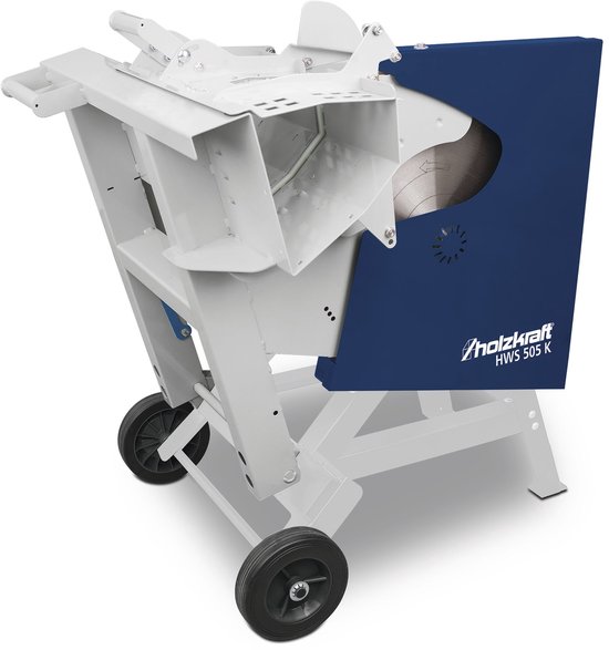 Mobiele wipzaag brandhout cirkelzaag incl. zaagblad diam. 505 mm 2,6kW 230V Holzkraft HWS505K 230V van Holzkraft