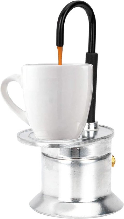 Moka Pot, Italian Coffee Maker, Compact Coffee Maker, 50ml Capacity, Multiple Uses for Travel Coffee Maker, Outdoor, van Merkloos	