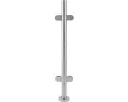 MonsterShop 110cm tussenbaluster- Roestvrij staal balustrade glas van MonsterShop