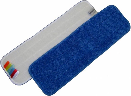 Mop microvezel 44 cm blauw met Velcro en kleurcodering van Vikan