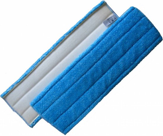 Mop microvezel 44 cm blauw Velcro Ultra Risistent van TTS