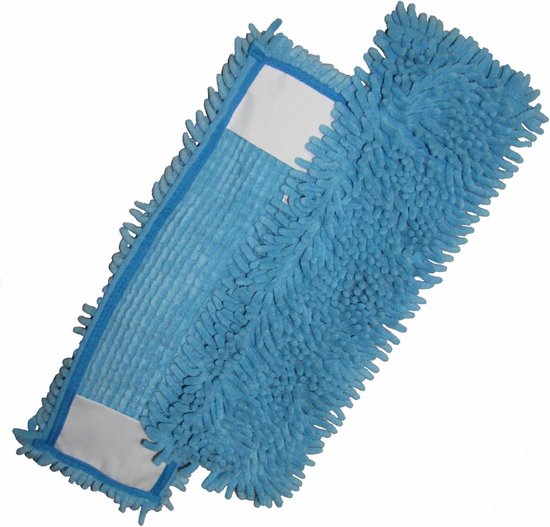 Mop microvezel pockets Rasta Blauw 44x13 cm van Niveau.